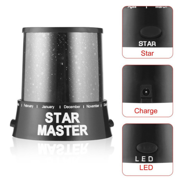 Ночник лампа звездное небо Star Master (Стар Мастер) с блоком питания
