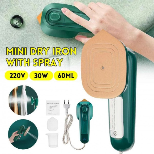 Паровой вертикальный мини утюг-отпариватель Portable electric iron 2в1 для влажной и сухой глажки
