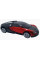 Машинка Трансформер Bugatti Robot Car Size 18 Красная