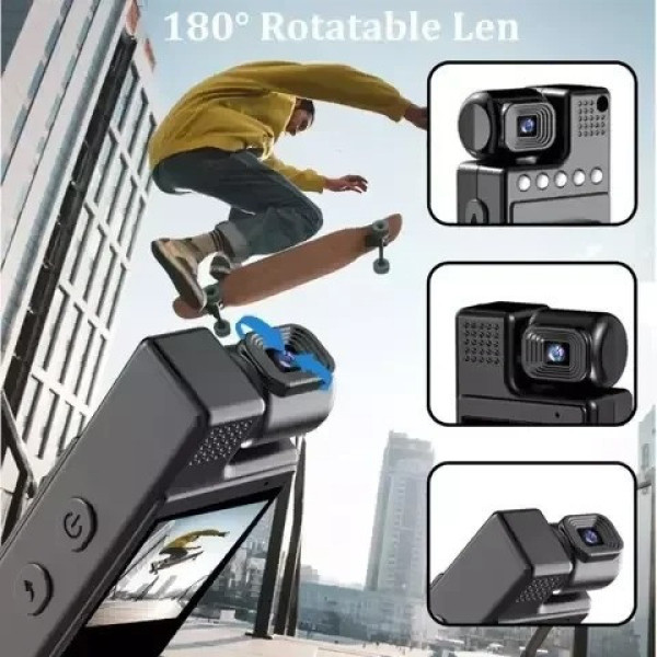 Нагрудная боди-камера с поворотной линзой и датчиком движения L9 1080p Full HD 1080p Боди-камера с дисплеем