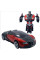 Машинка Трансформер Bugatti Robot Car Size 18 Красная