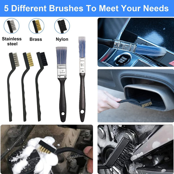 Набор для ухода за авто CS-003 из 14 предметов в удобной сумке голубой