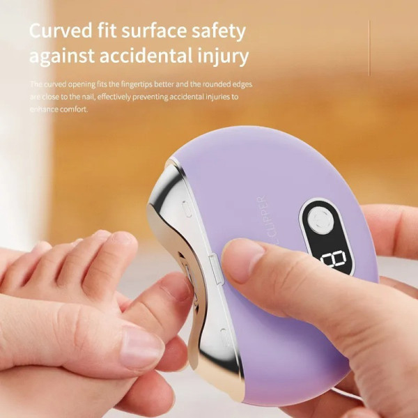 Электропилка Аккумуляторная кусачки для ногтей 2в1 W458 с USB