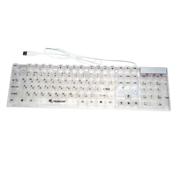 Клавиатура с LED подсветкой Yelandar AN-T20 8923 Проводная  клавиатура с USB подключением