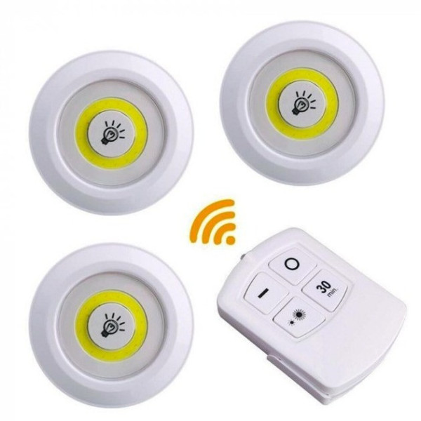 Комплект настенных светильников  Light with Remote Control Setс удобным управлением от пульта (3 светильника)