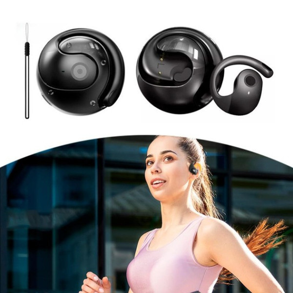 Спортивные беспроводные наушники MDR OWS T2 Bluetooth 5.3 с микрофоном и кейсом черные