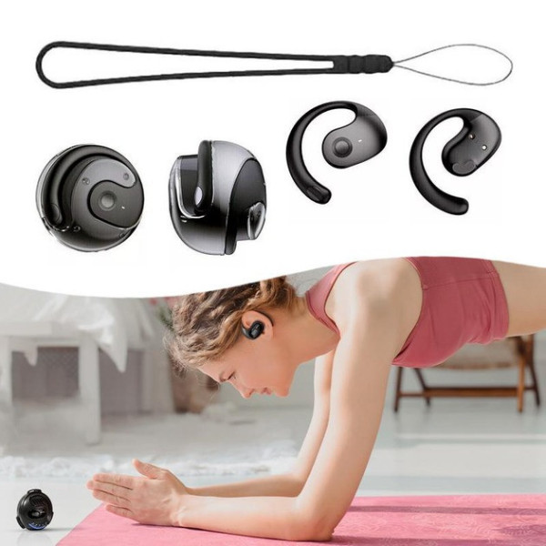 Спортивные беспроводные наушники MDR OWS T2 Bluetooth 5.3 с микрофоном и кейсом черные