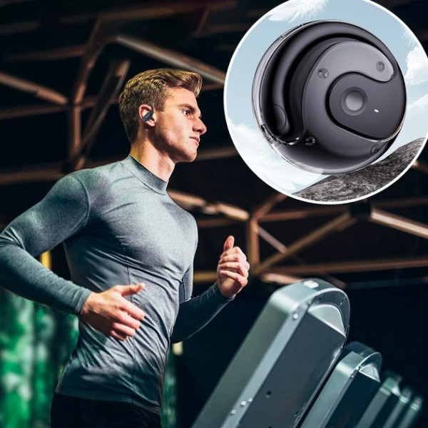 Спортивные беспроводные наушники MDR OWS T2 Bluetooth 5.3 с микрофоном и кейсом черные