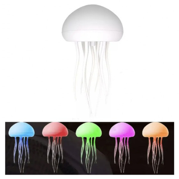 Светильник-ночник Медуза с RGB LED и подвижными щупальцами