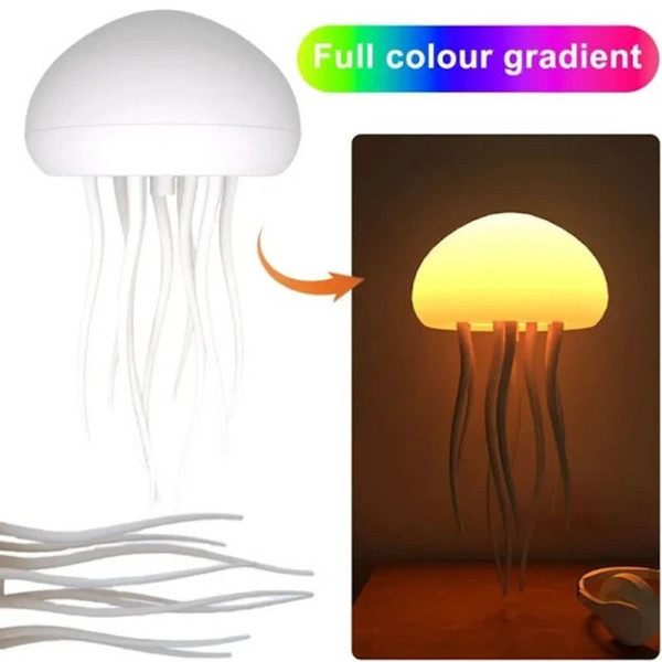 Светильник-ночник Медуза с RGB LED и подвижными щупальцами