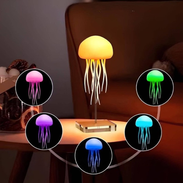 Светильник-ночник Медуза с RGB LED и подвижными щупальцами