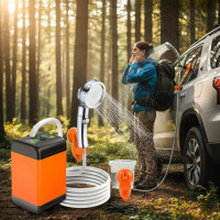 Аккумуляторный душ SHOWER-7200T портативный с дисплеем и датчиком температуры