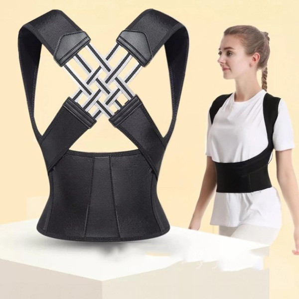 Корсет для выравнивания спины и разгрузки позвоночника POSTURE BELT Эластичный корректор осанки