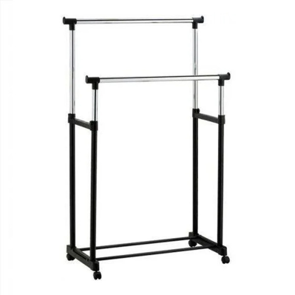 Телескопическая стойка-вешалка для одежды и обуви Double Pole Clothes Horse