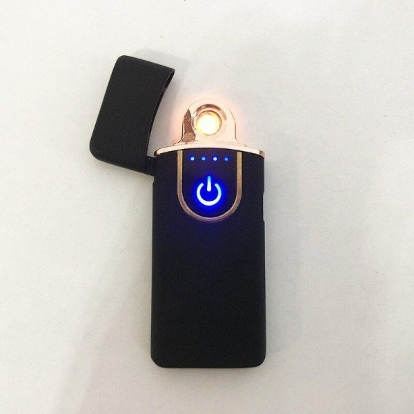 Спиральная сенсорная электрическая USB зажигалка UKC 711 Black