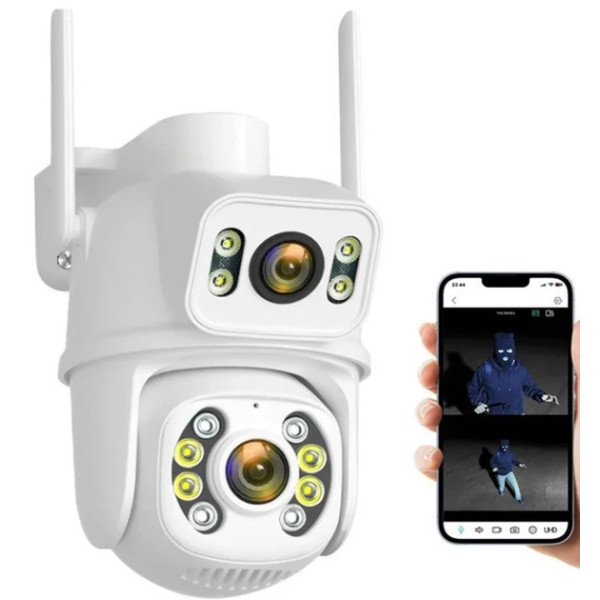 Уличная видеокамера 12Мп с WIFI, SD 39 4G Поворотная и датчиком движения