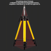 Складной штатив-тренога 1200 мм для лазерного уровня с алюминиевым крепежом