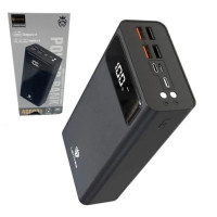 Внешний аккумулятор Power bank LENYES PX492 40000mAh с 4USB портами, зарядка 5В/2А