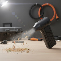 Ручной электрический турбовентилятор Jet Fan ZY7400-SE/PRO с фонариком аккумуляторный для удаления пыли