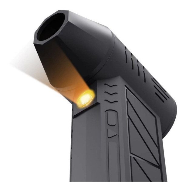 Ручной электрический турбовентилятор Jet Fan ZY7400-SE/PRO с фонариком аккумуляторный для удаления пыли