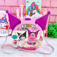 Косметический набор Kuromi для детей 26 предметов в кейсе Розовый