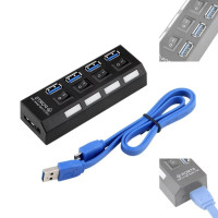 Разветвитель USB хаб 4SW, 4-х портовый высокоскоростной
