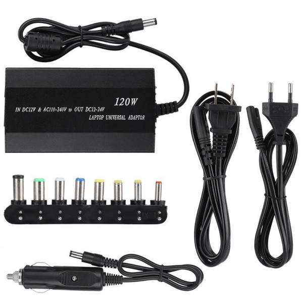 Универсальный блок питания (DC 12V, AC 110-240V / DC 12-24V, usb 5V)