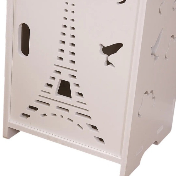Влагостойкая пластиковая полка-стеллаж Paris PK-02 для ванной комнаты, White