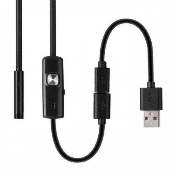 Эндоскоп usb с кабелем на 2 метра 7 мм
