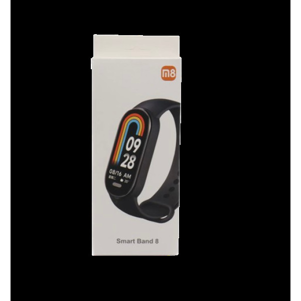 Умный фитнес браслет смарт часы Band M8 с USB зарядкой Черный