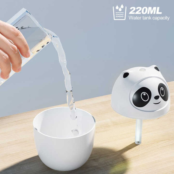 Ультразвуковой увлажнитель воздуха Panda Mist XS-168 для детей с подсветкой Белый