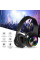 Беспроводные наушники B39 с подсветкой RGB с микрофоном Bluetooth гарнитура Black/White