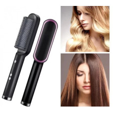 Расческа — выпрямитель для волос Черная Hair Straightener HTQ-909