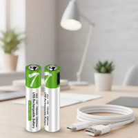 Комплект батарейки AAA 2 шт с разъемом USB Type-C от Smartoools на 1.5V/750mWh