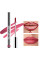 Помада подводка для губ, Матовый пилинг-гель для губ Peel-Off Lip Liner 00/02 Red Brown оттенок