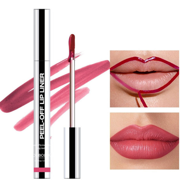 Помада подводка для губ, Матовый пилинг-гель для губ Peel-Off Lip Liner 00/02 Red Brown оттенок