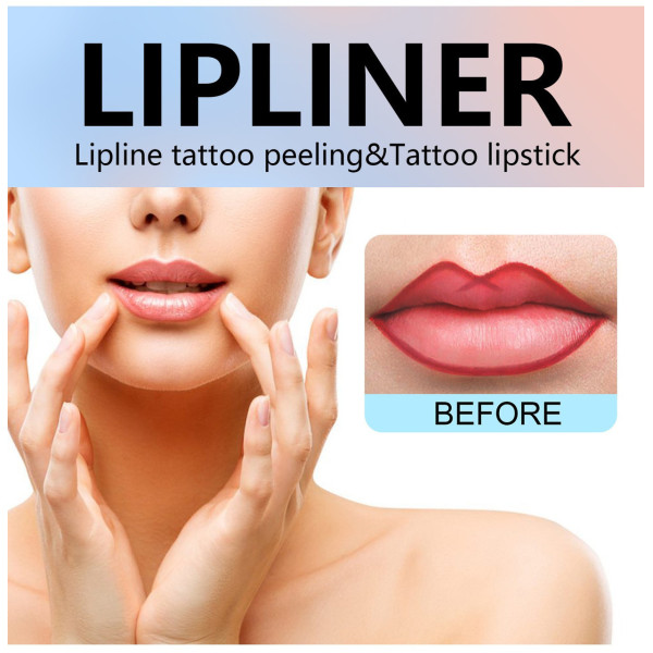 Помада подводка для губ, Матовый пилинг-гель для губ Peel-Off Lip Liner 00/02 Red Brown оттенок