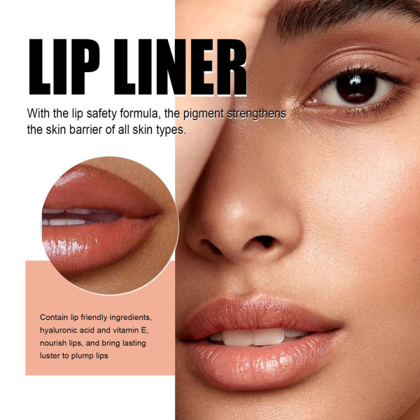 Помада подводка для губ, Матовый пилинг-гель для губ Peel-Off Lip Liner 00/02 Red Brown оттенок