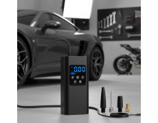 Портативный Аккумуляторный компрессор для авто заряжаемого от USB/ насос с LED дисплеем 6000mAh