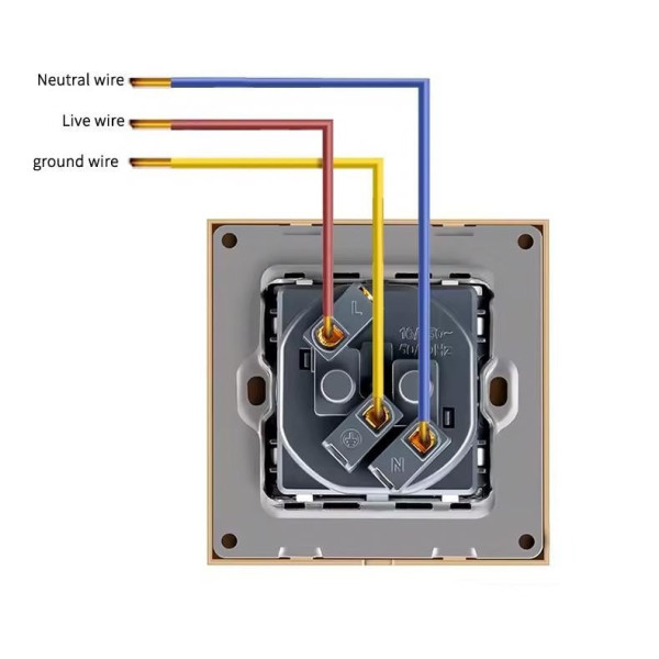 Розетка SIXWGH с заземлением и 2 USB-портами WH034W