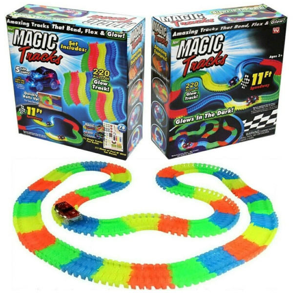 Светящаяся дорога Magic tracks на 220 деталей, Гоночный трек