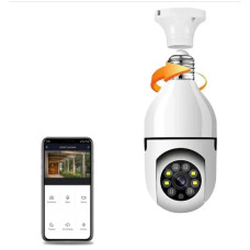 Панорамная IP WiFi камера видеонаблюдения в патрон с ночной съёмкой и микрофоном Bulb Camera ICSEE 2MP FHD