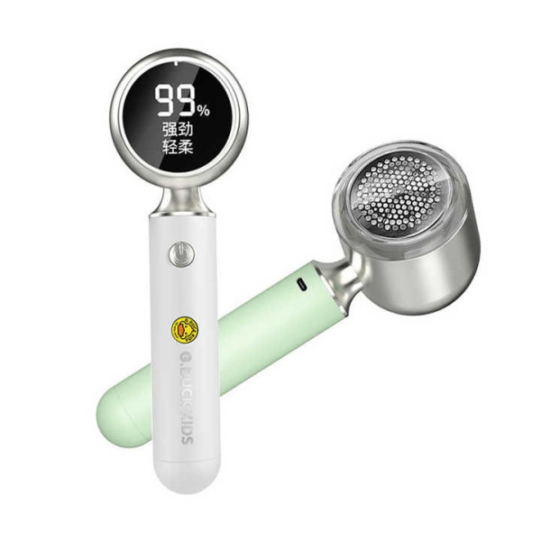 Машинка аккумуляторная для удаления катышек с индикатором заряда Lint Remover Зеленая/ Белая