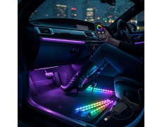 Светодиодные ленты подсветка RGB 16 млн цветов для салона автомобиля с управлением через приложение APP