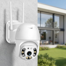 Камера видеонаблюдения уличная PTZ WiFi Outdoor Camera ICSEE 5MP Белый