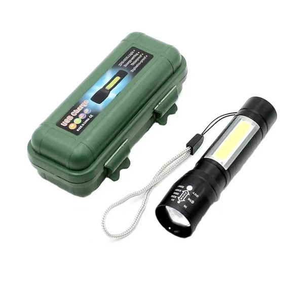 Светодиодный  фонарь BL-911 ручной карманный аккумуляторный с зарядкой USB
