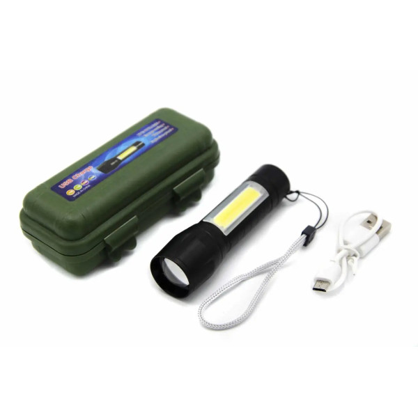 Светодиодный  фонарь BL-911 ручной карманный аккумуляторный с зарядкой USB