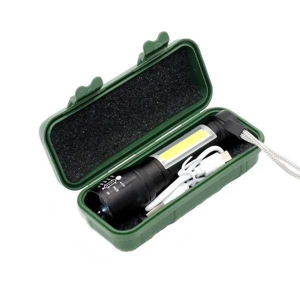 Светодиодный  фонарь BL-911 ручной карманный аккумуляторный с зарядкой USB