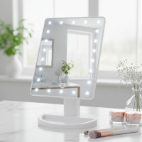 Настольное зеркало для макияжа SUNROZ с LED подсветкой