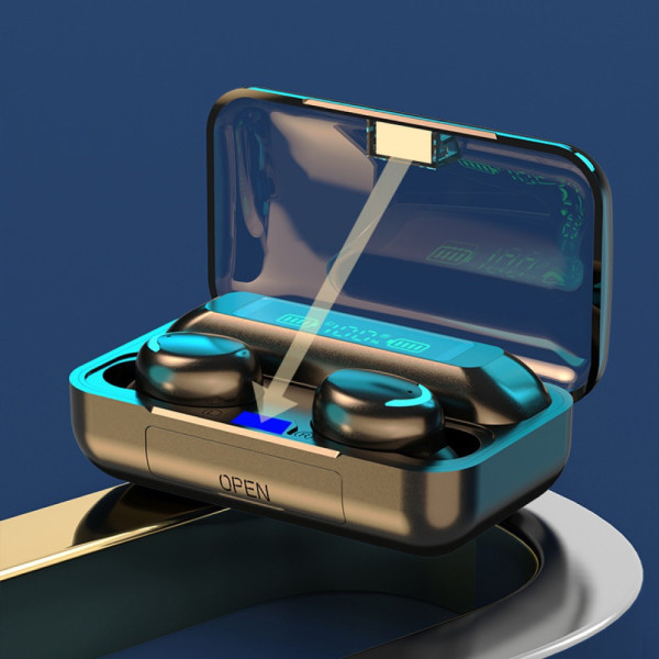 Беспроводные наушники с функцией повербанк, 2000мАч, TWS BTH-F9-5 / Bluetooth наушники